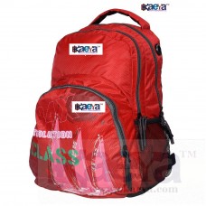 OkaeYa CMBV-3 (Designed In France) Polyester 25 L Casual/School Backpack (red)